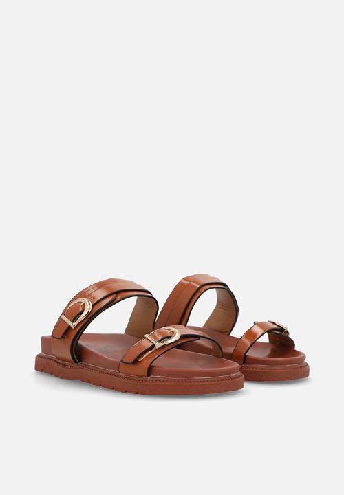 Pop Candy - Twin strap sandals - brown