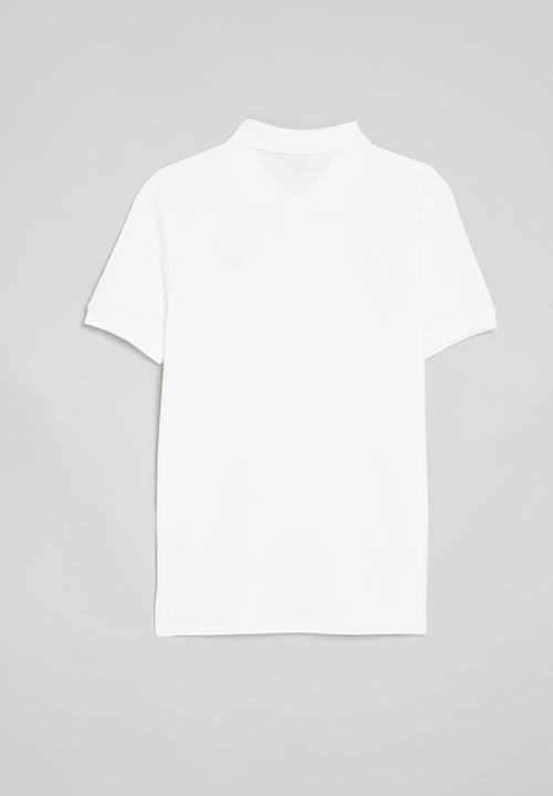 POLO - Core boys austin short sleeve golfer - white