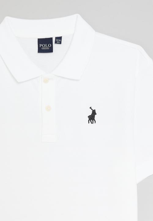 POLO - Core boys austin short sleeve golfer - white
