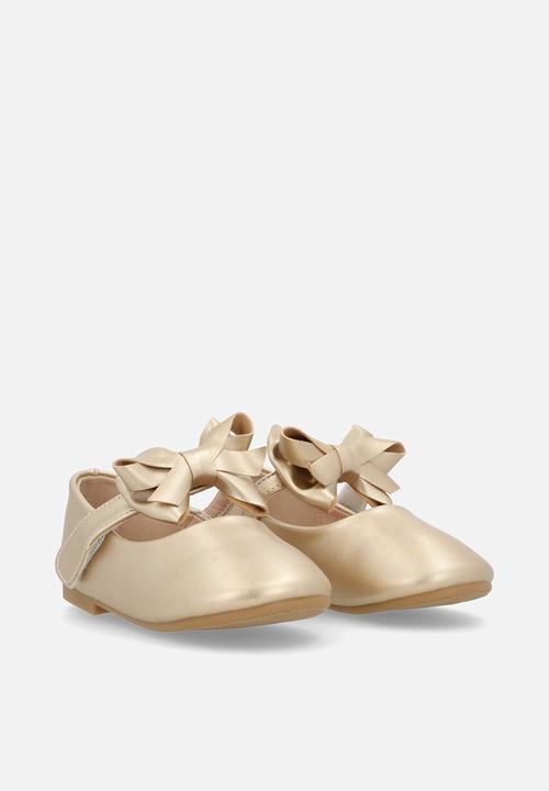 Pop Candy - Bow décor pumps - gold