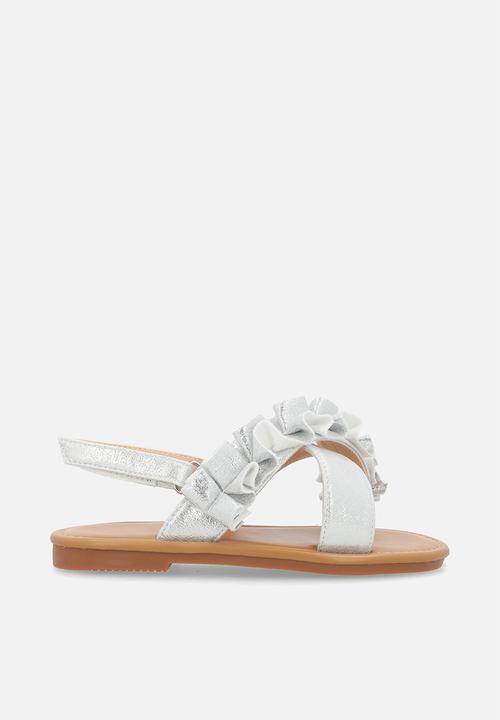 Pop Candy - Criss cross sandals-silver