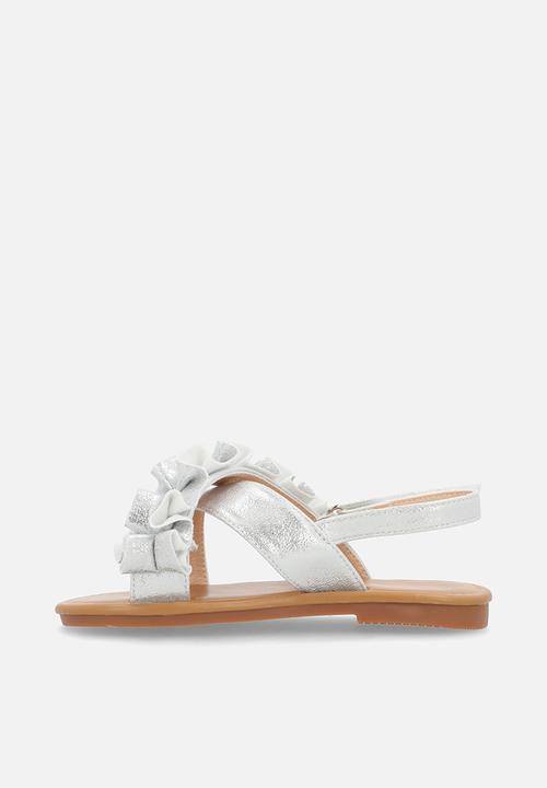 Pop Candy - Criss cross sandals-silver