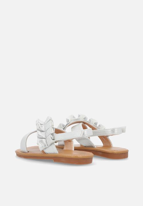 Pop Candy - Criss cross sandals-silver