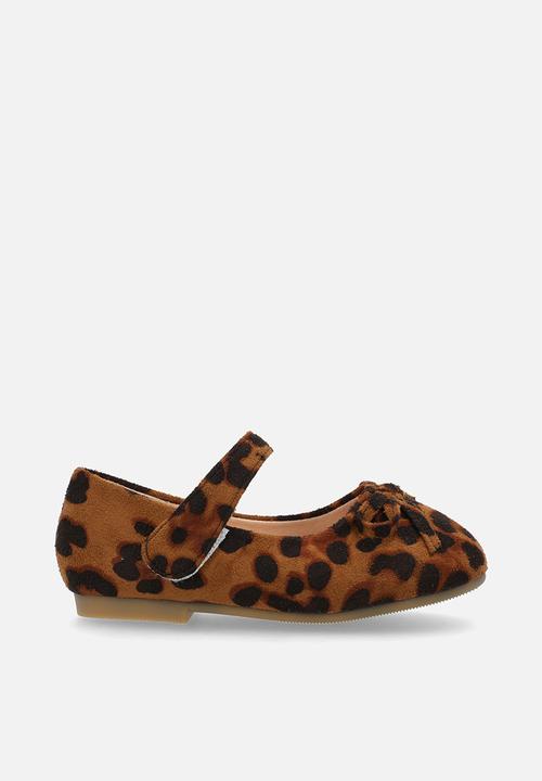 Pop Candy - Printed ballet pumps - brown & black