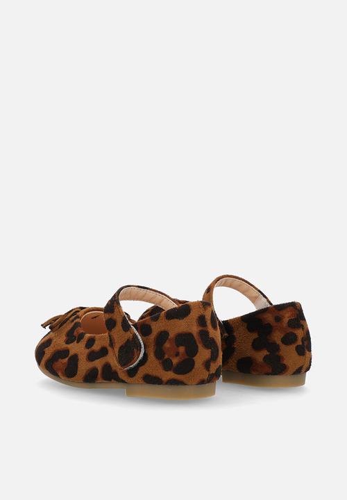 Pop Candy - Printed ballet pumps - brown & black
