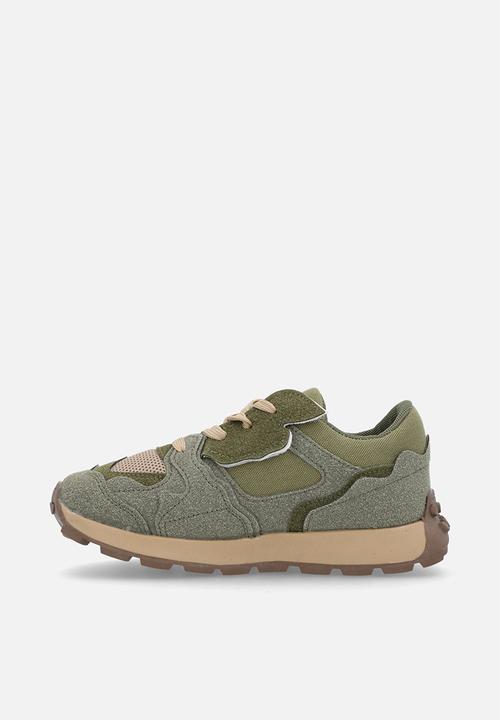 Pop Candy - Lace up sneakers - olive green