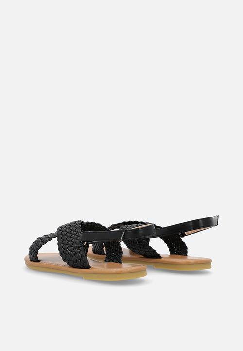 Pop Candy - Weaved sandals - black