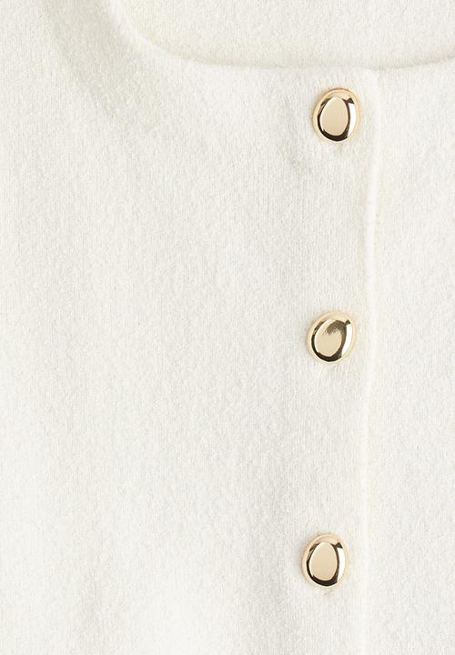 H&M - Waisted cardigan - cream