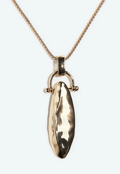 H&M - Long pendant necklace - gold-coloured