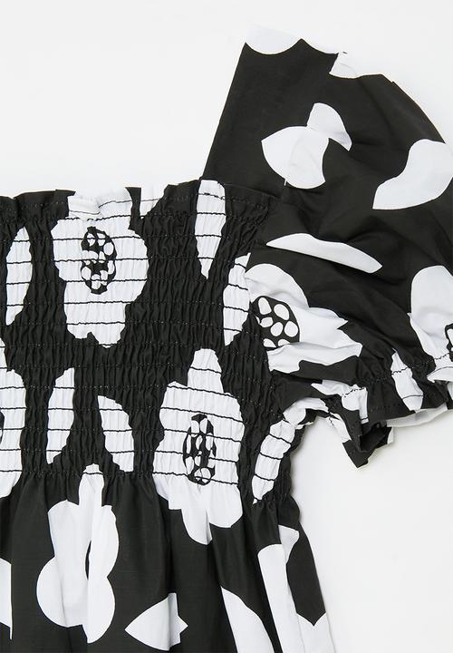 Pop Candy - Floral dress - black & white