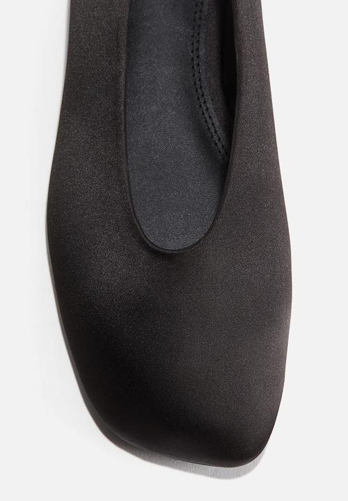 H&M - Satin ballet pumps - black