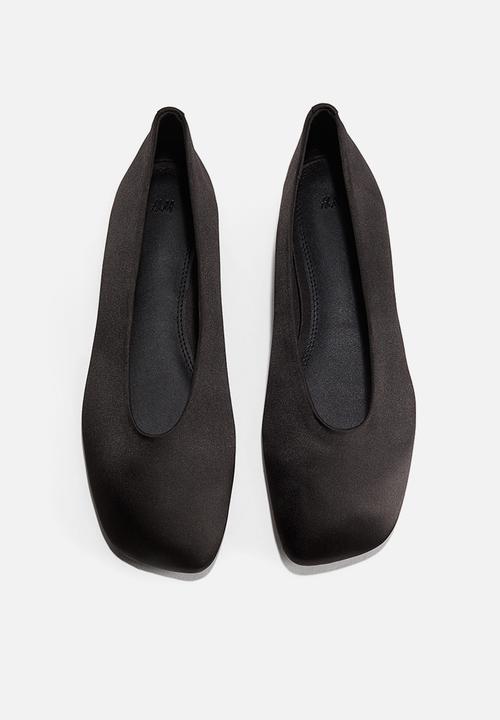 H&M - Satin ballet pumps - black