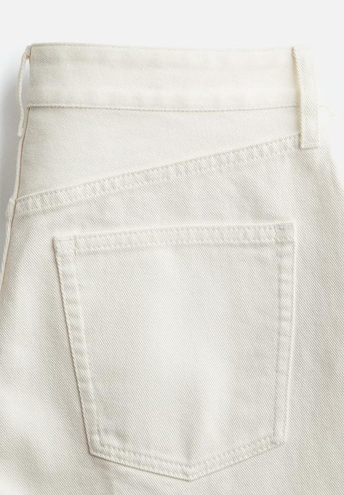 H&M - Denim bermuda shorts - white