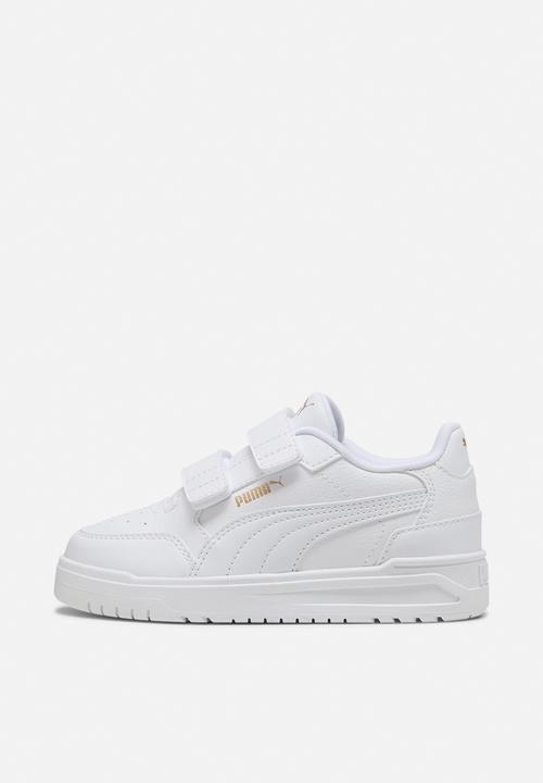 PUMA - Shuffle Downtown Lo V Ps-White/Puma Gold