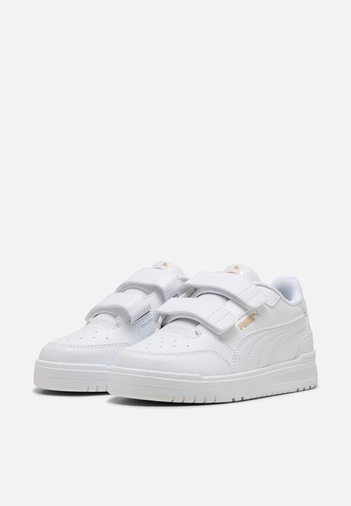 PUMA - Shuffle Downtown Lo V Ps-White/Puma Gold