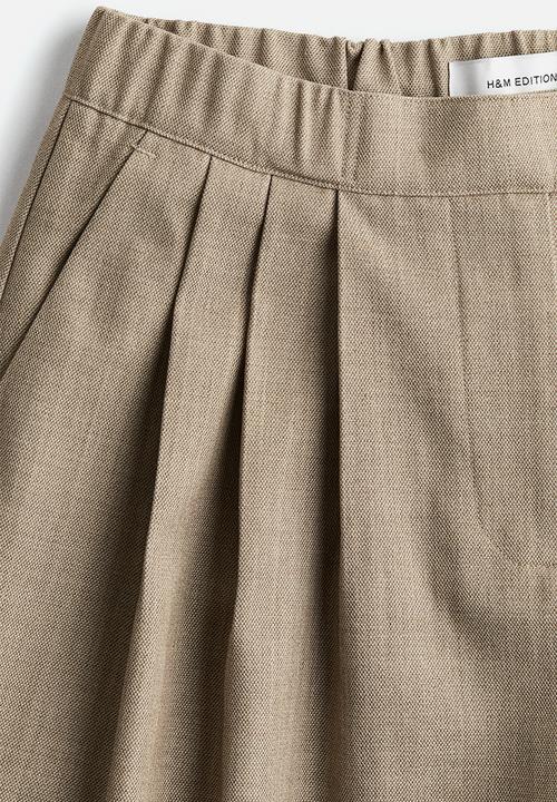 H&M - Pleat-front trousers - beige