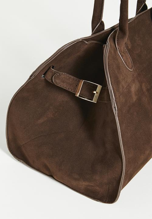 Tessa Design - Suede tote bag - brown