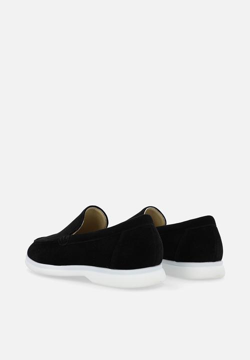Pop Candy - Faux suede mocassin-black