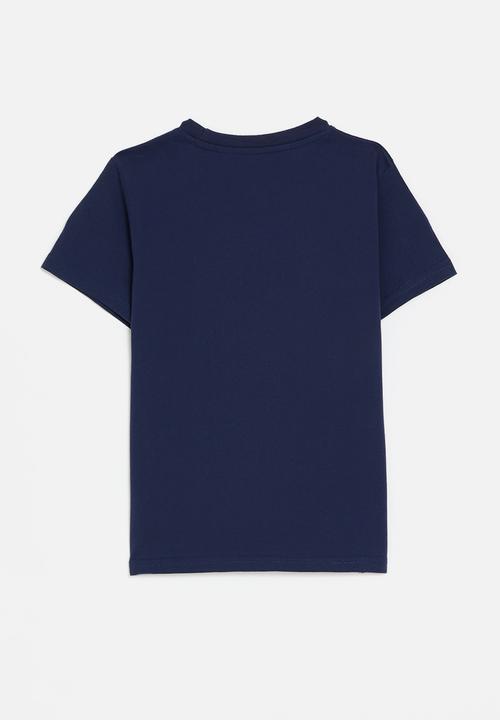 Pop Candy - Surfing spaceman graphic print tee - navy blue