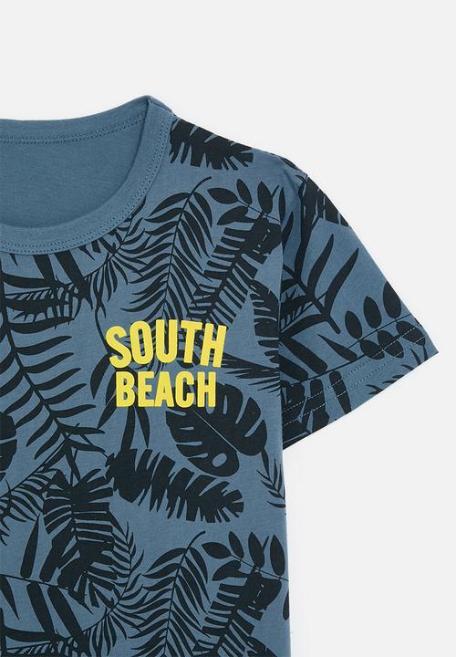 Pop Candy - Crew neck tee - blue/print multi/south beach