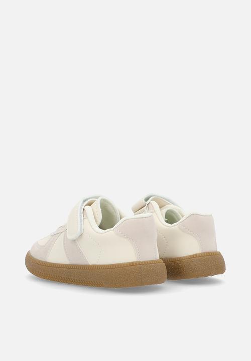 Pop Candy - Lace sneakers - beige & white