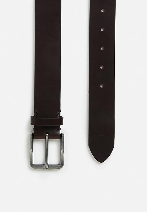 Calvin Klein - Casual Pin Buckle 35Mm Rev/Adj - Black/Bitter Brown/Antique Silver