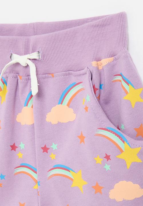 Pop Candy - Printed shorts - purple