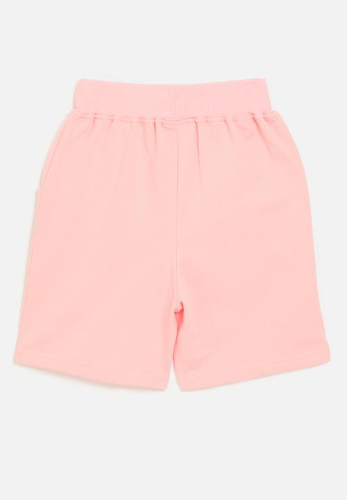 Pop Candy - Floral embroidered sweatshorts - pink