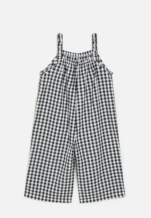 Pop Candy - Gingham jumpsuit - black & white