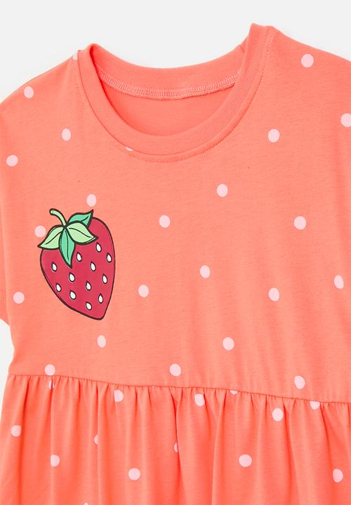 Pop Candy - Printed dress-orange