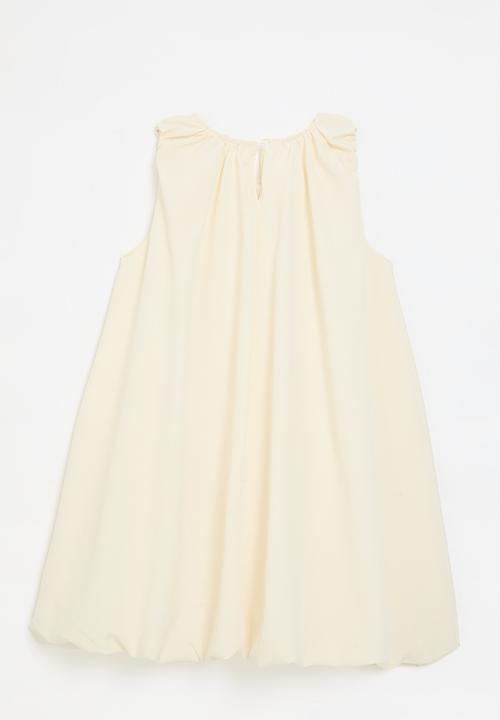 Pop Candy - Bubble dress with bow detail -off white
