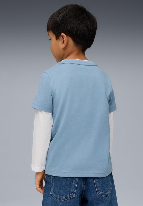 PUMA - Ess No. 1 Logo Tee Ps-Cool Blue