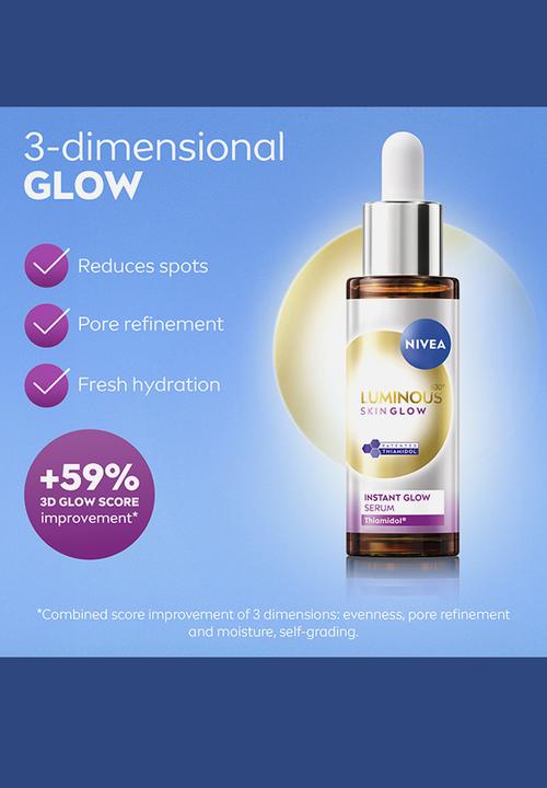 Nivea - LUMINOUS630 Dark Marks Reduction Skin Glow Instant Face Serum - 30ml