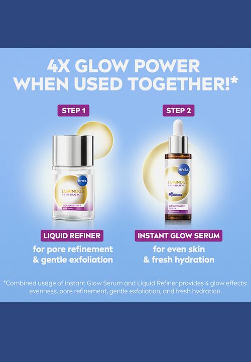 Nivea - LUMINOUS630 Dark Marks Reduction Skin Glow Instant Face Serum - 30ml