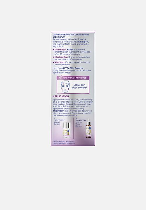 Nivea - LUMINOUS630 Dark Marks Reduction Skin Glow Instant Face Serum - 30ml