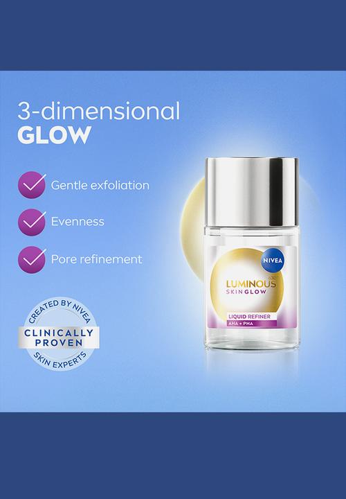 Nivea - LUMINOUS630 Skin Glow Instant Face Liquid Refiner - 100ml