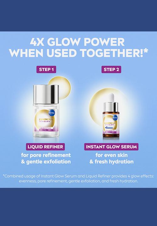 Nivea - LUMINOUS630 Skin Glow Instant Face Liquid Refiner - 100ml
