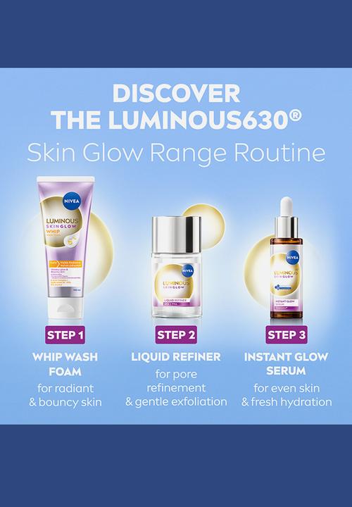 Nivea - LUMINOUS630 Skin Glow Whip Face Cleansing Foam Radiant Glow - 100ml