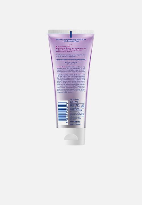 Nivea - LUMINOUS630 Skin Glow Whip Face Cleansing Foam Radiant Glow - 100ml