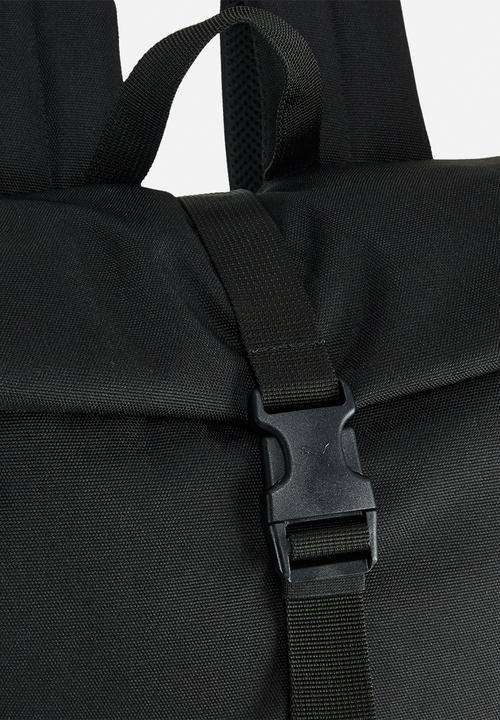 PUMA - Essentials Roll Top Backpack - Puma Black