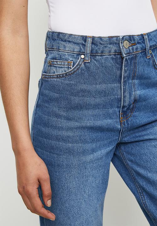 Trendyol - High waist mom jeans - blue