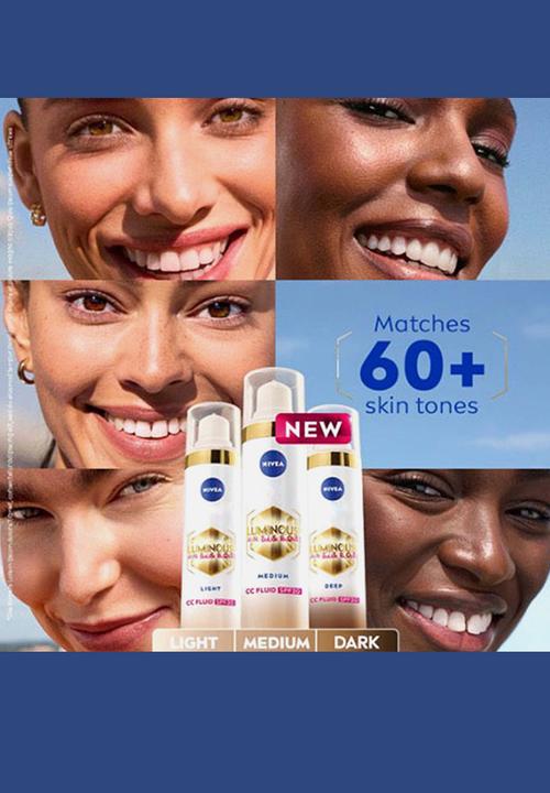 Nivea - LUMINOUS630 Anti Dark Marks SPF 30 Light Day Care  CC Fluid - 40ml
