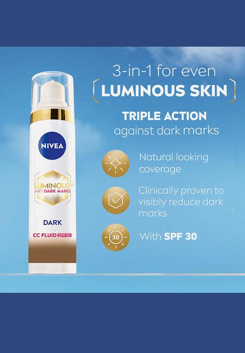 Nivea - LUMINOUS630 Anti Dark Marks SPF 30 Dark Day Care  CC Fluid - 40ml