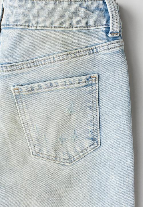H&M - Baggy fit bootcut leg jeans - light denim blue