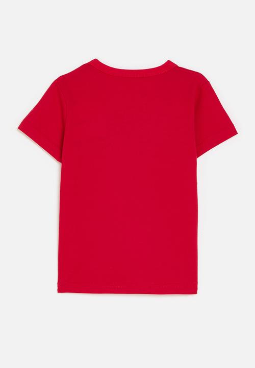 Pop Candy - Placement print tee - flaming red/sport kings