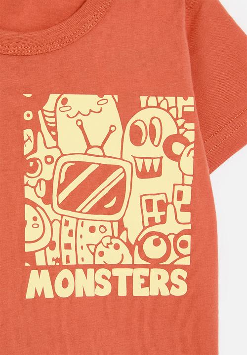 Pop Candy - Printed tee - orange