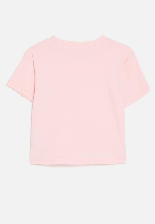 Pop Candy - Bow décor crew neck tee - pink