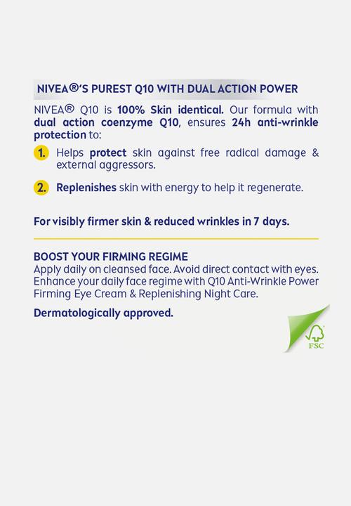 Nivea - Q10 Anti-Wrinkle Power Protecting  Day Cream SPF30 - 50ml