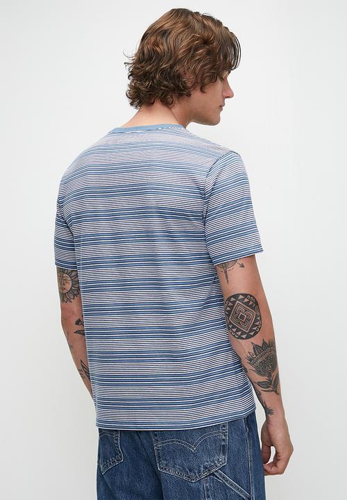 Levi’s® - Ss Original Hm Tee - Cuff Stripe Quiet Harbor Jersey