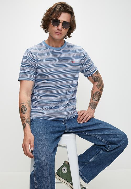 Levi’s® - Ss Original Hm Tee - Cuff Stripe Quiet Harbor Jersey